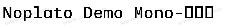 Noplato Demo Mono字体转换